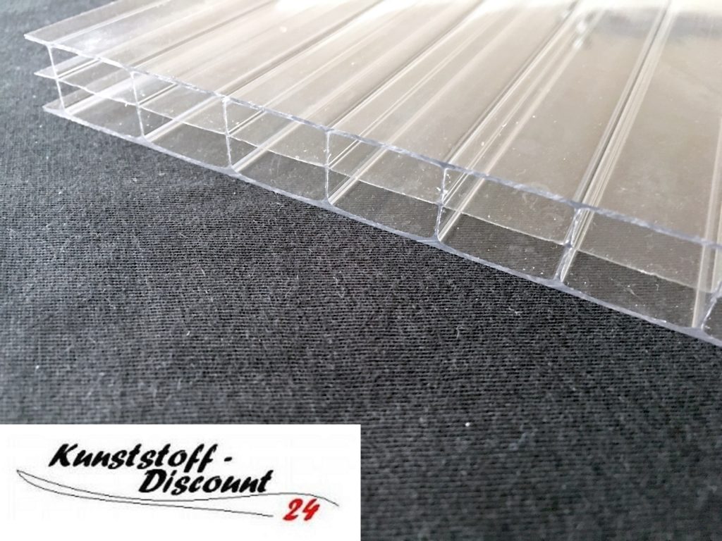 Doppelstegplatten 16mm Polycarbonat 3-Fach Struktur